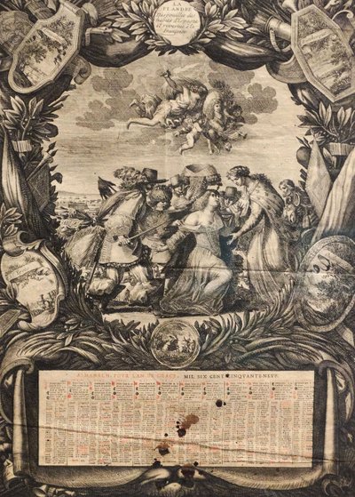 Allegoria sulla sottomissione delle Fiandre a Luigi XIV da Jean Lepautre